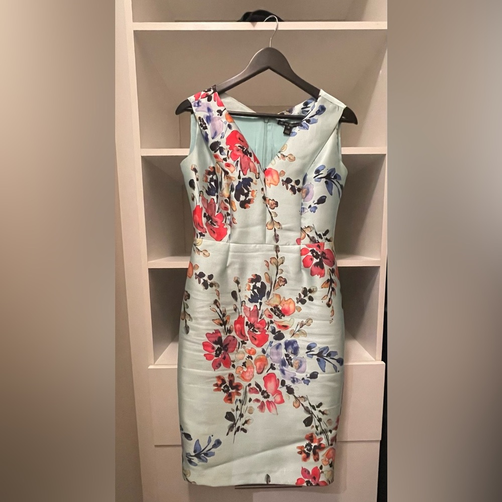 Sandra Angelozzi Floral Sleeveless Dress - Mint Green